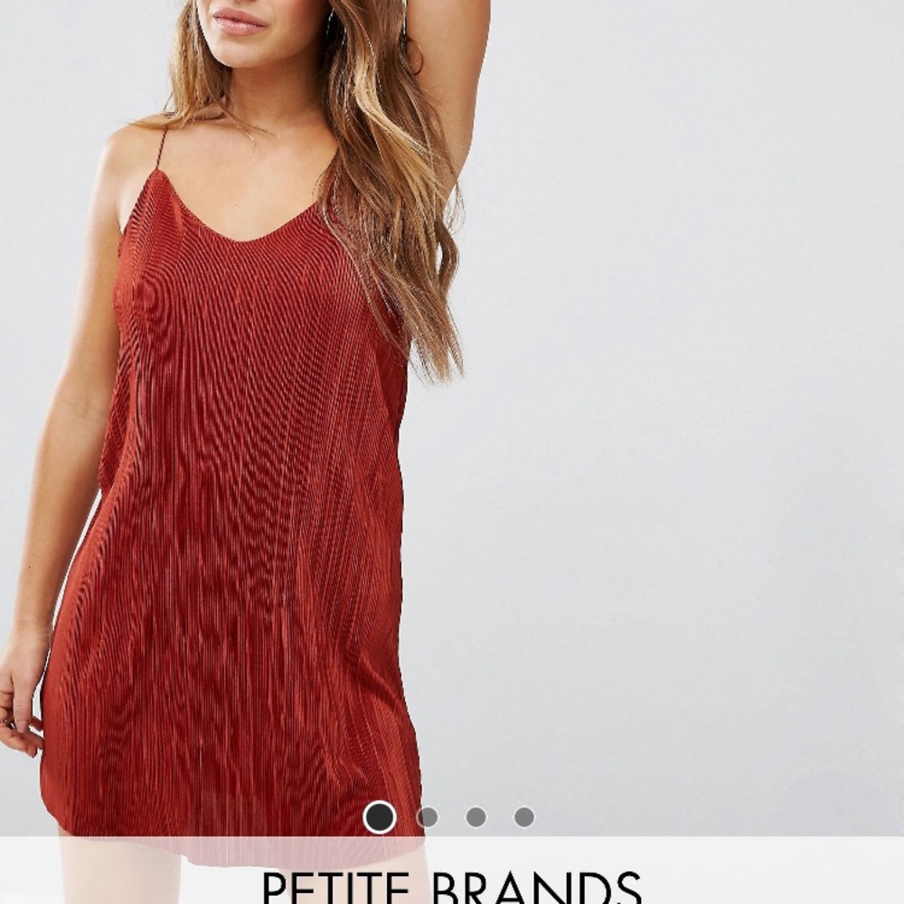 Missguided petite pleated cami dress